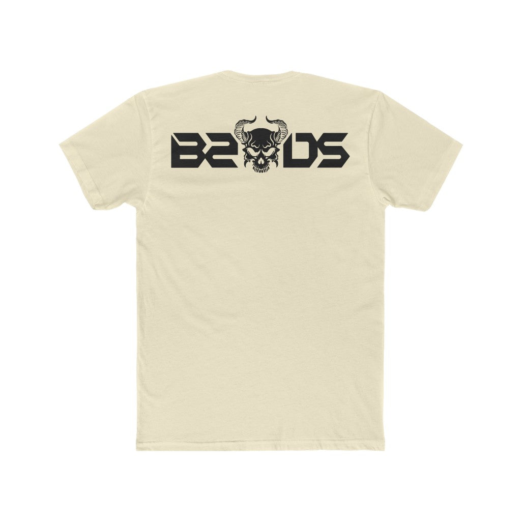 B2DSLogo Black Men's Cotton Crew Tee