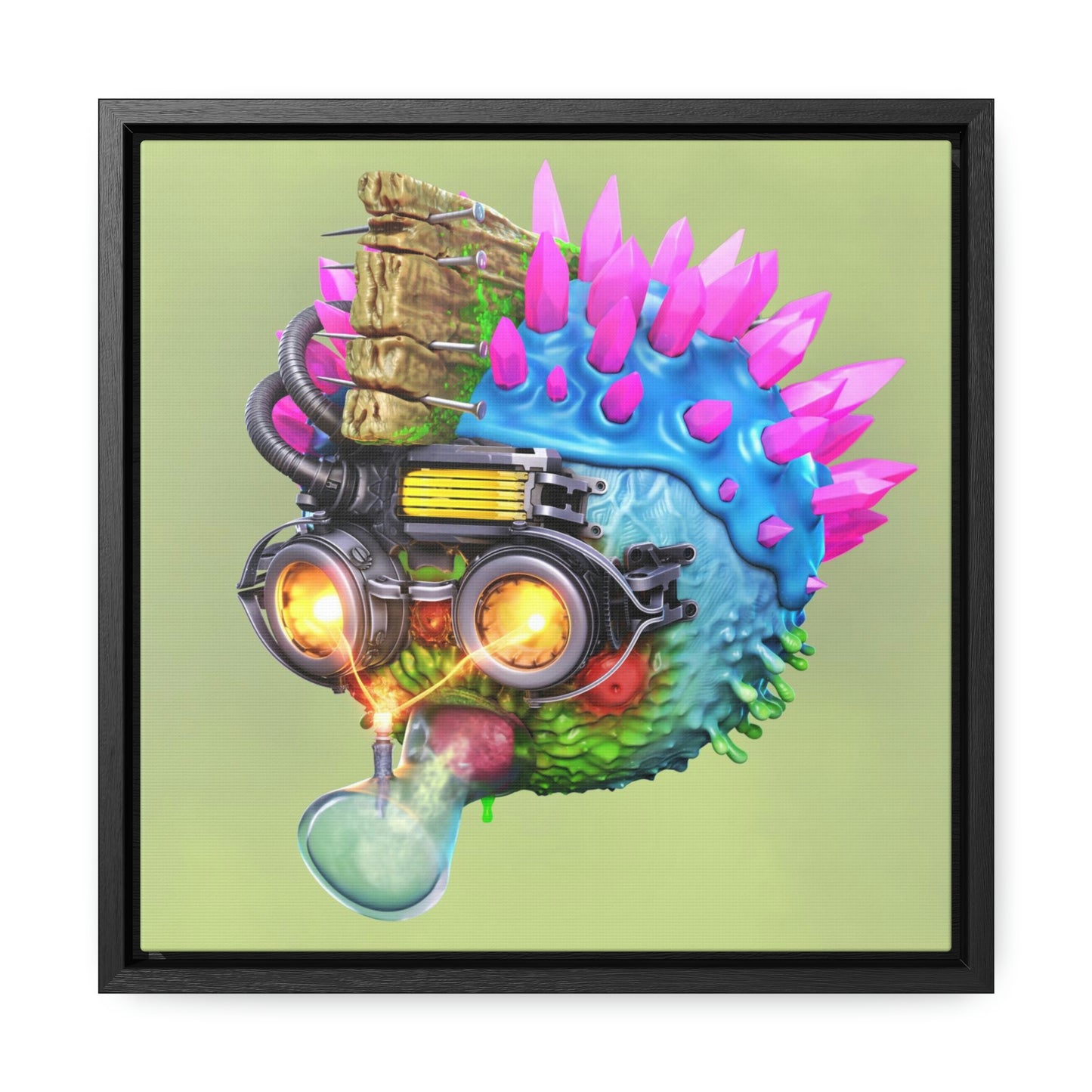 MutantPunkBoi Gallery Canvas Wraps, Square Frame