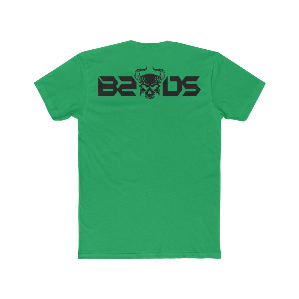 B2DSLogo Black Men's Cotton Crew Tee