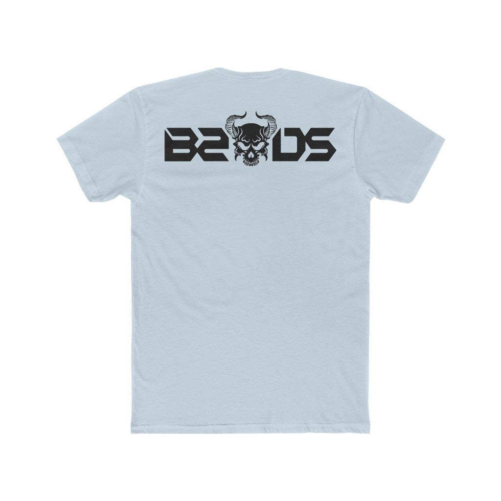 B2DSLogo Black Men's Cotton Crew Tee