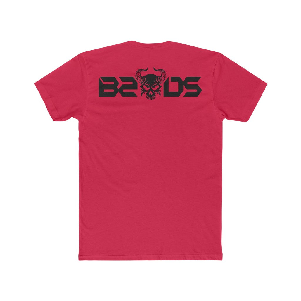 B2DSLogo Black Men's Cotton Crew Tee
