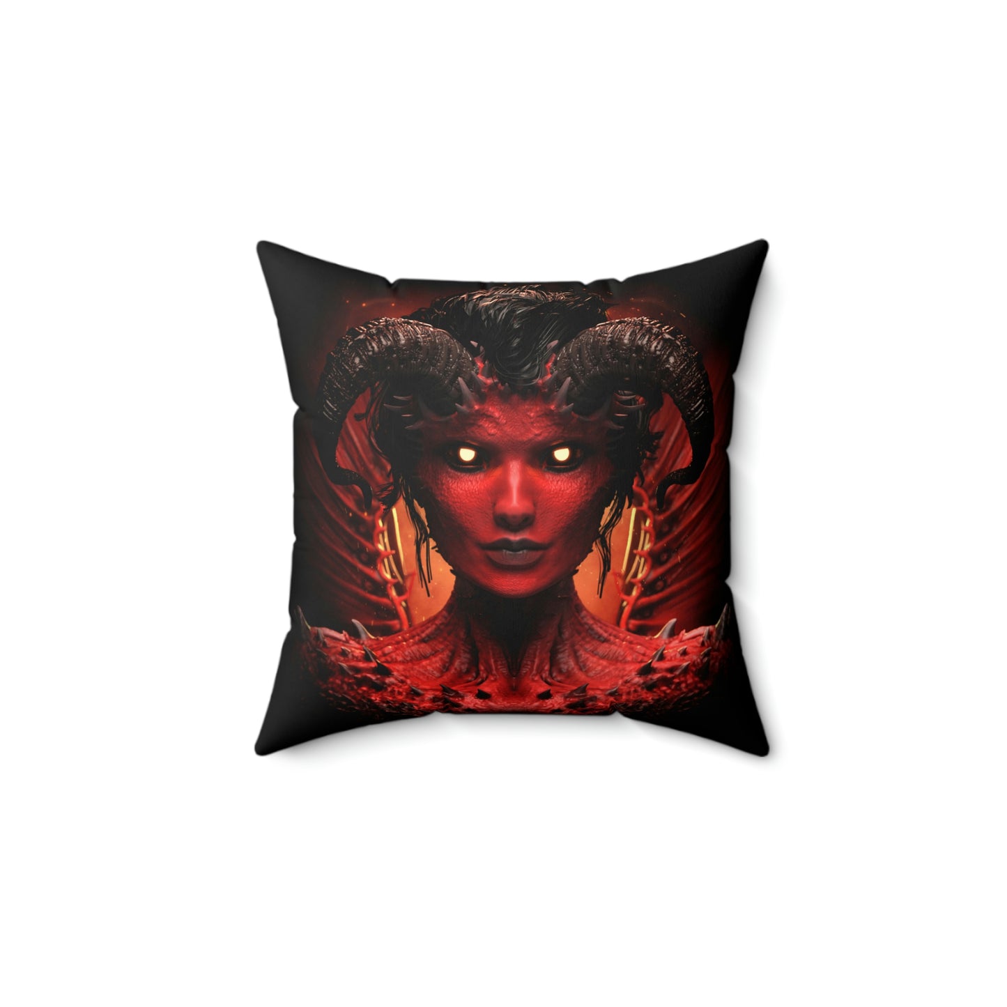 Inferno Lust Spun Polyester Square Pillow