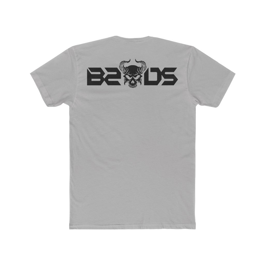B2DSLogo Black Men's Cotton Crew Tee