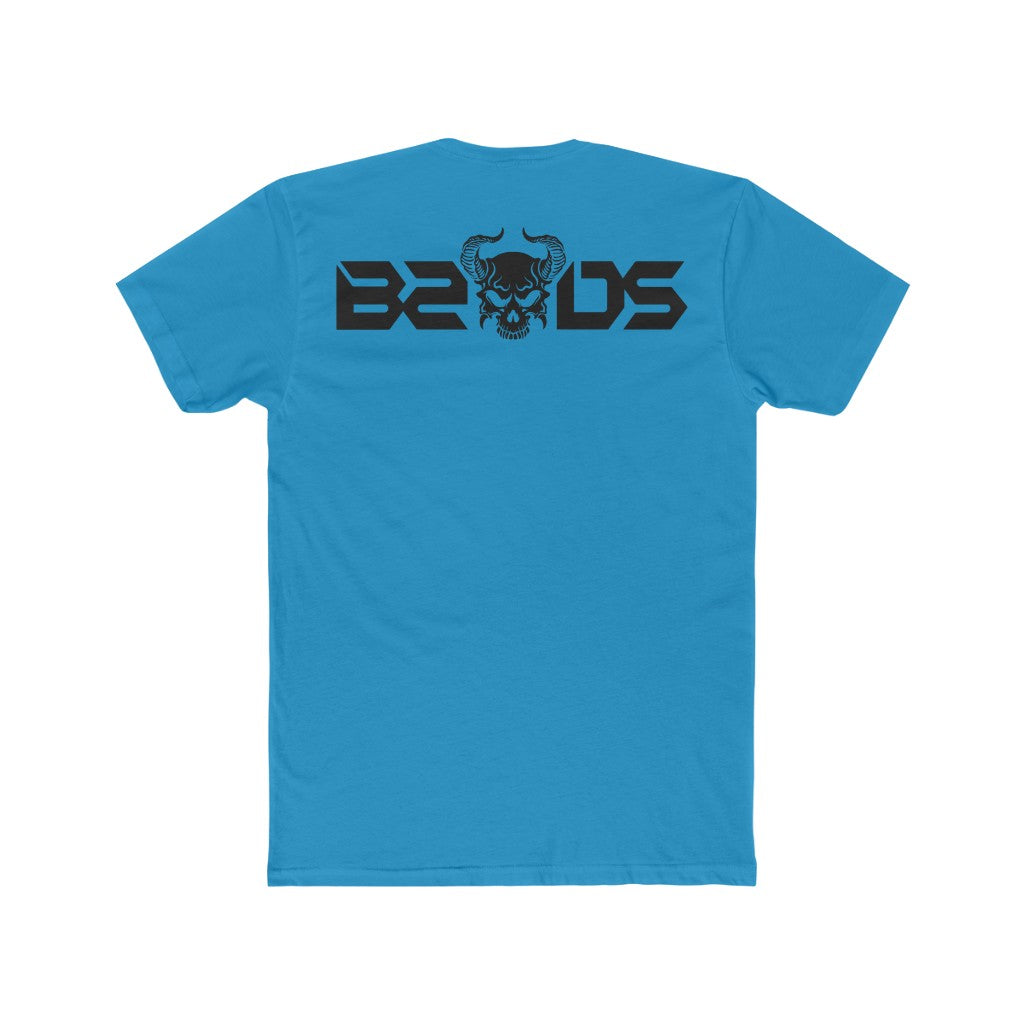 B2DSLogo Black Men's Cotton Crew Tee