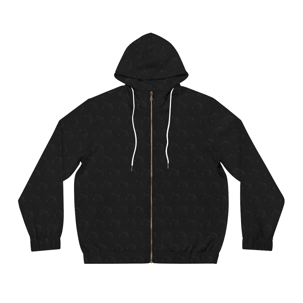 Deadboi Hive Men's Full-Zip Hoodie (AOP)