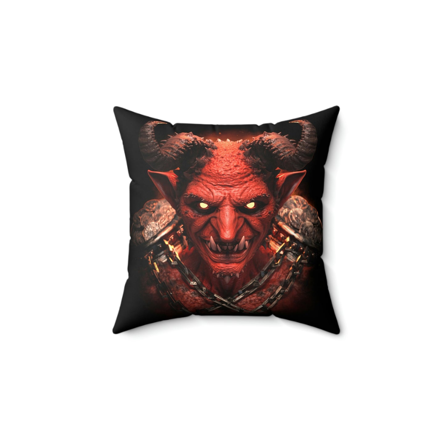 Inferno Greed Spun Polyester Square Pillow