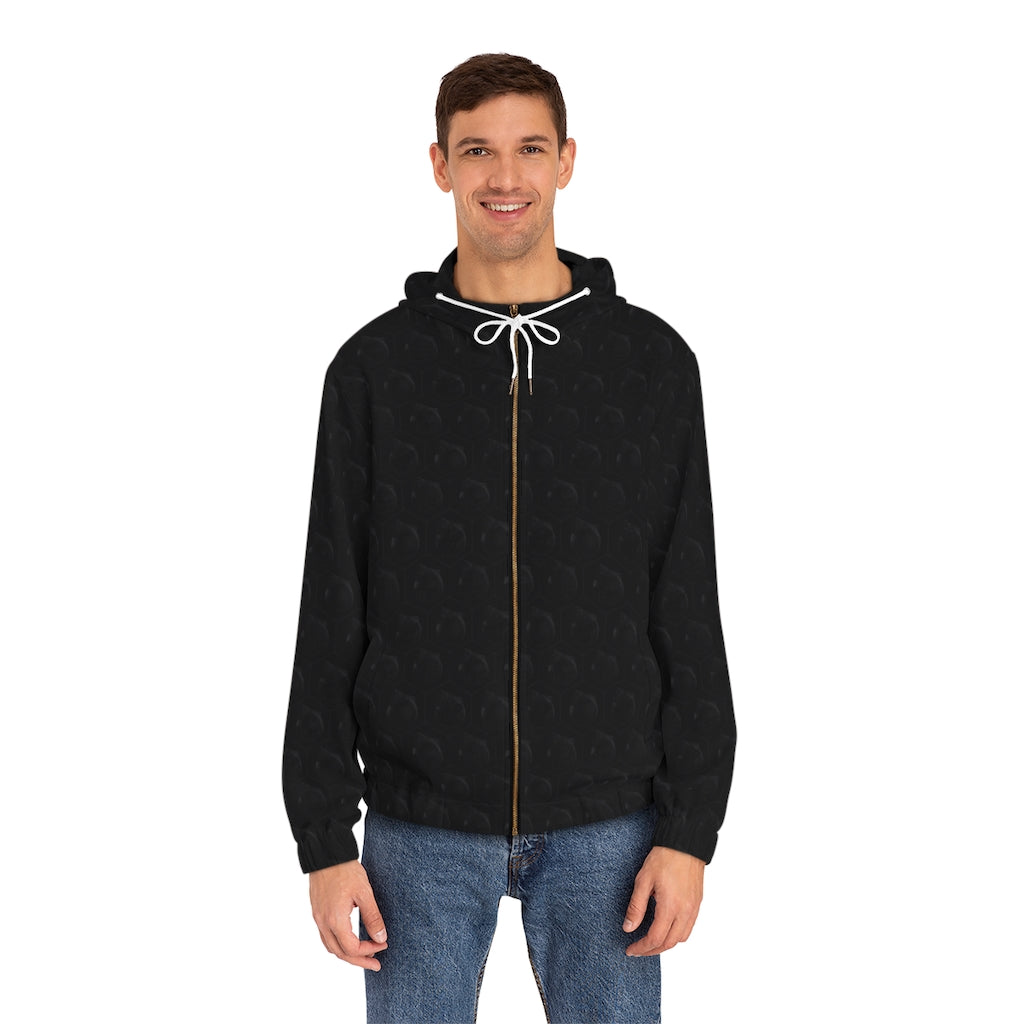 Deadboi Hive Men's Full-Zip Hoodie (AOP)