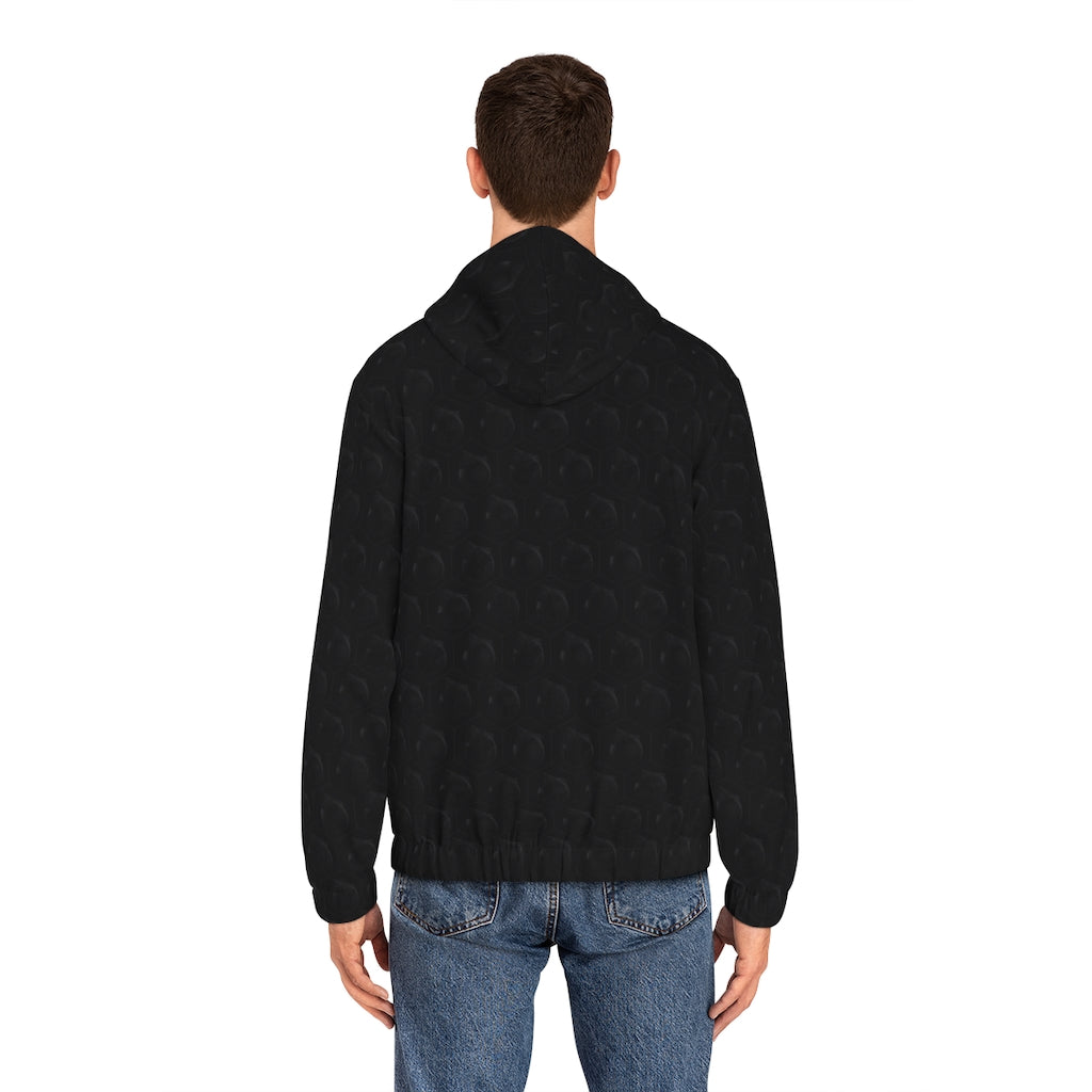 Deadboi Hive Men's Full-Zip Hoodie (AOP)