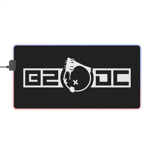 B2DC Deadboi Logo LED Gaming Mouse Pad