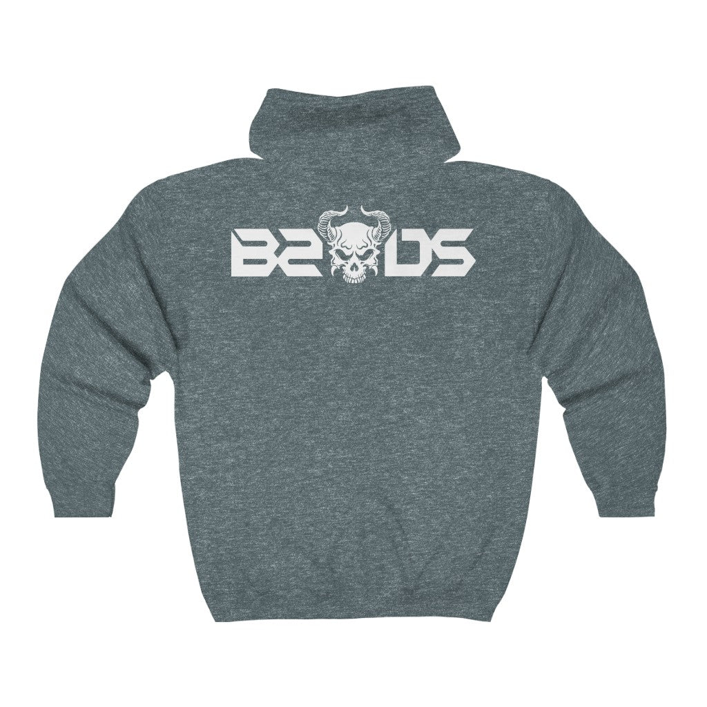 B2DSLogo Unisex Heavy Blend™ Full Zip Hooded Sweatshirt
